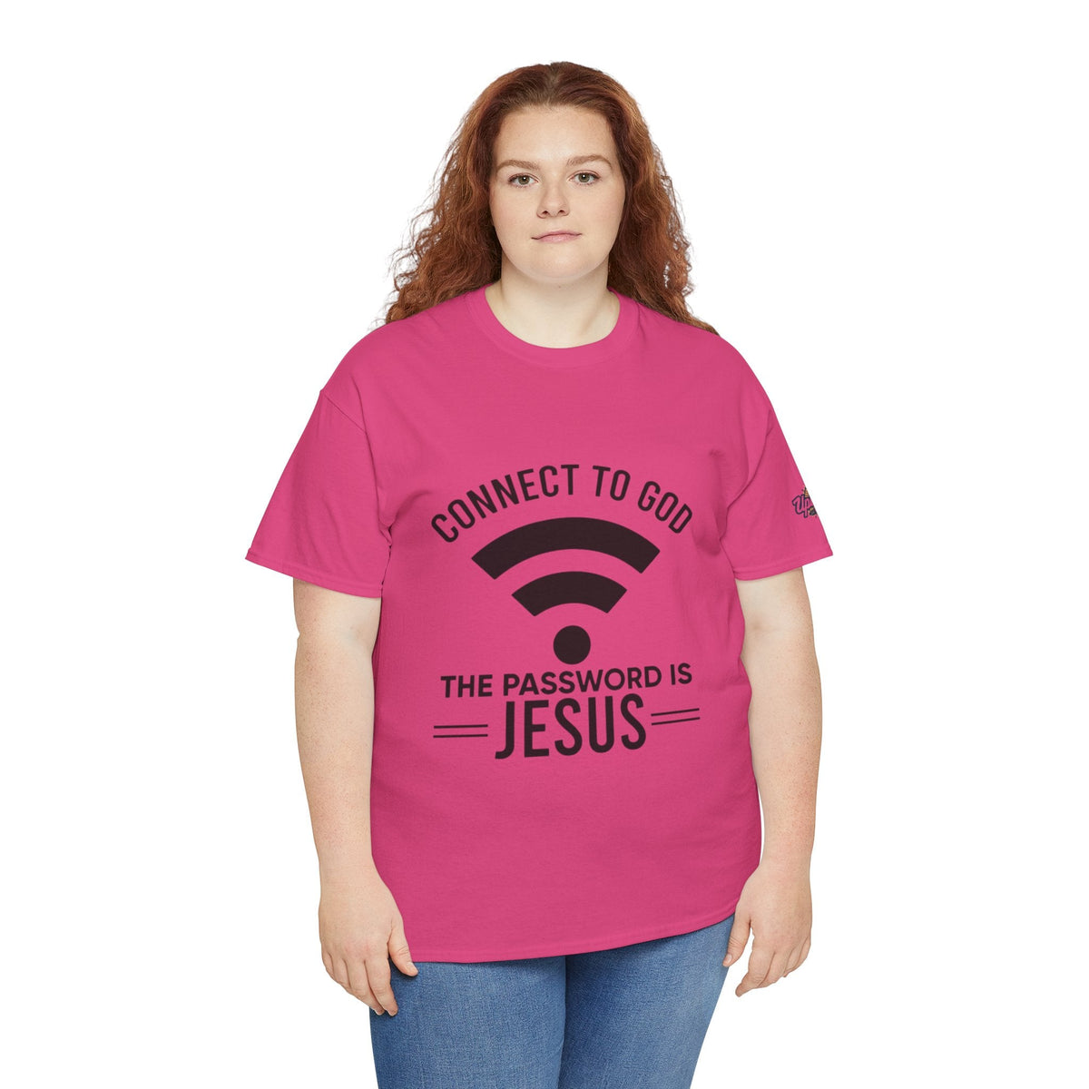 Connect to God T-shirt - WIFI Password is Jesus - Funny Christian Faith T-shirt Printify