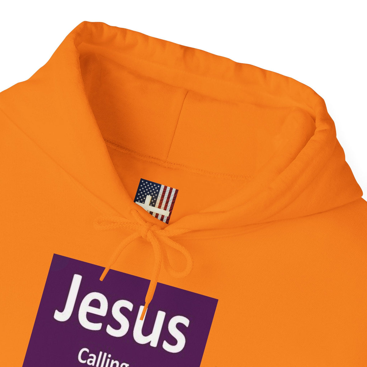 Jesus Calling Hoodie – Funny Cell Phone Screen Christian Sweatshirt for Divine Connection & Faith Humor Printify