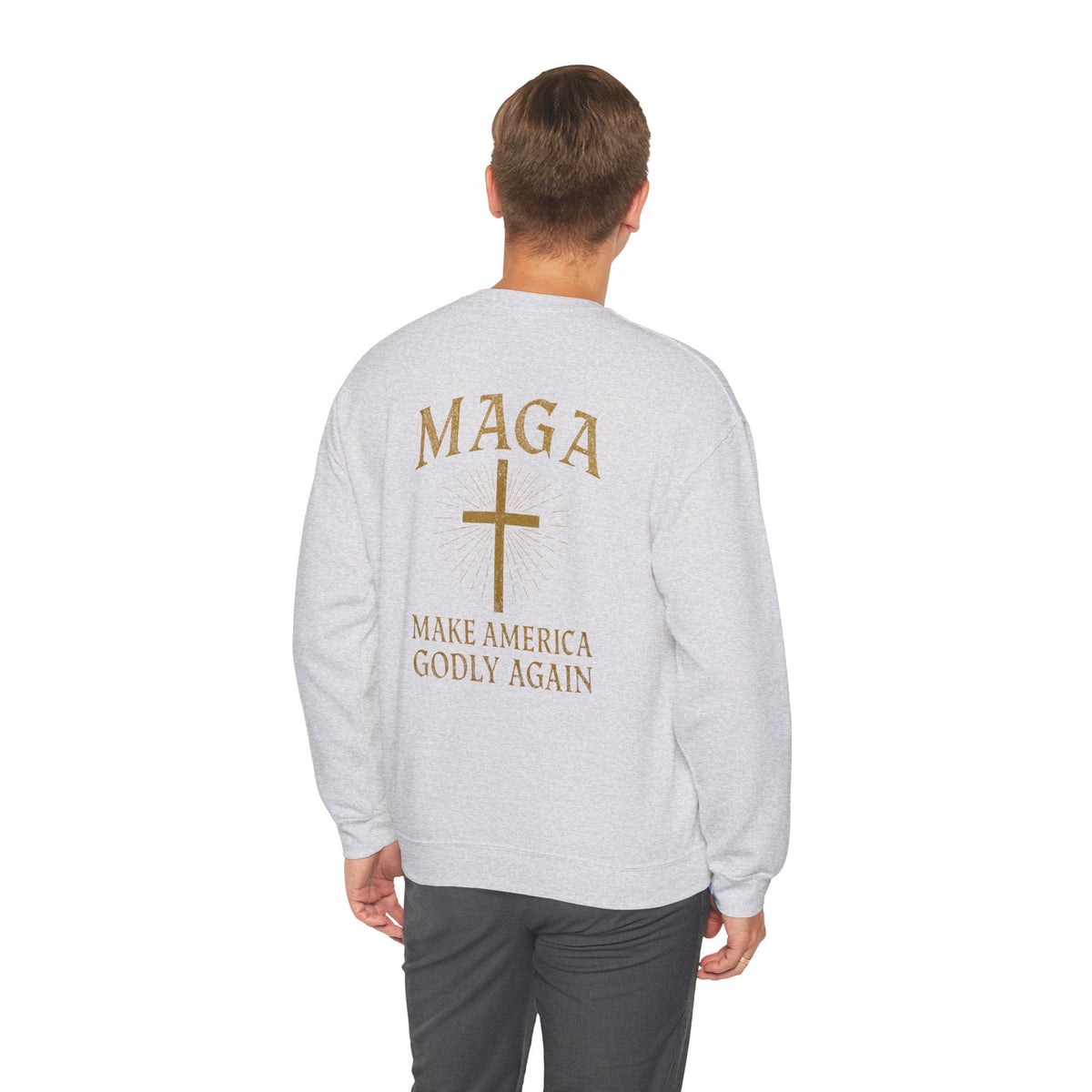 Make America Godly Again Sweatshirt – MAGA Christian Patriotic Hoodie for Faith & Freedom Printify