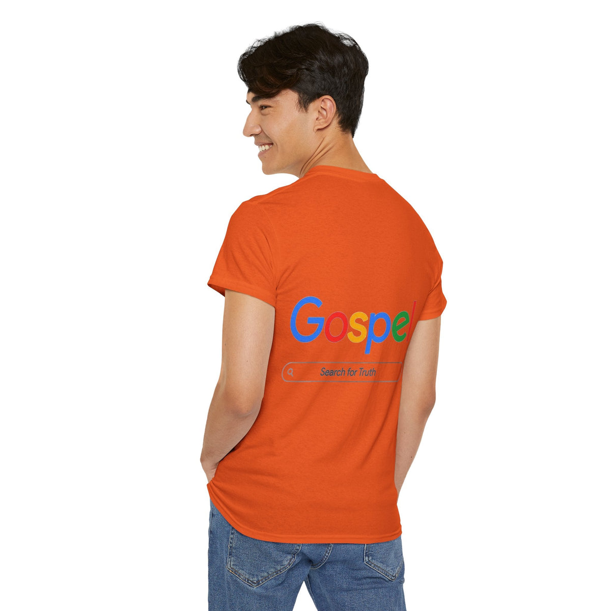 Gospel Graphic Tee — "Gospel" Colorful Logo Christian T-Shirt Printify