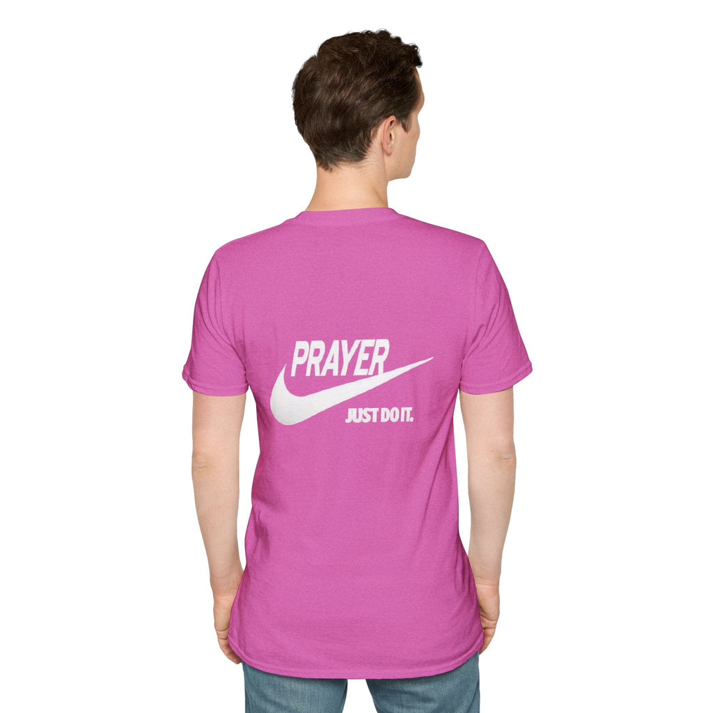 Prayer Just Do It T-shirt - Funny Christian Nike Parody T-shirt - Faith Gear Printify