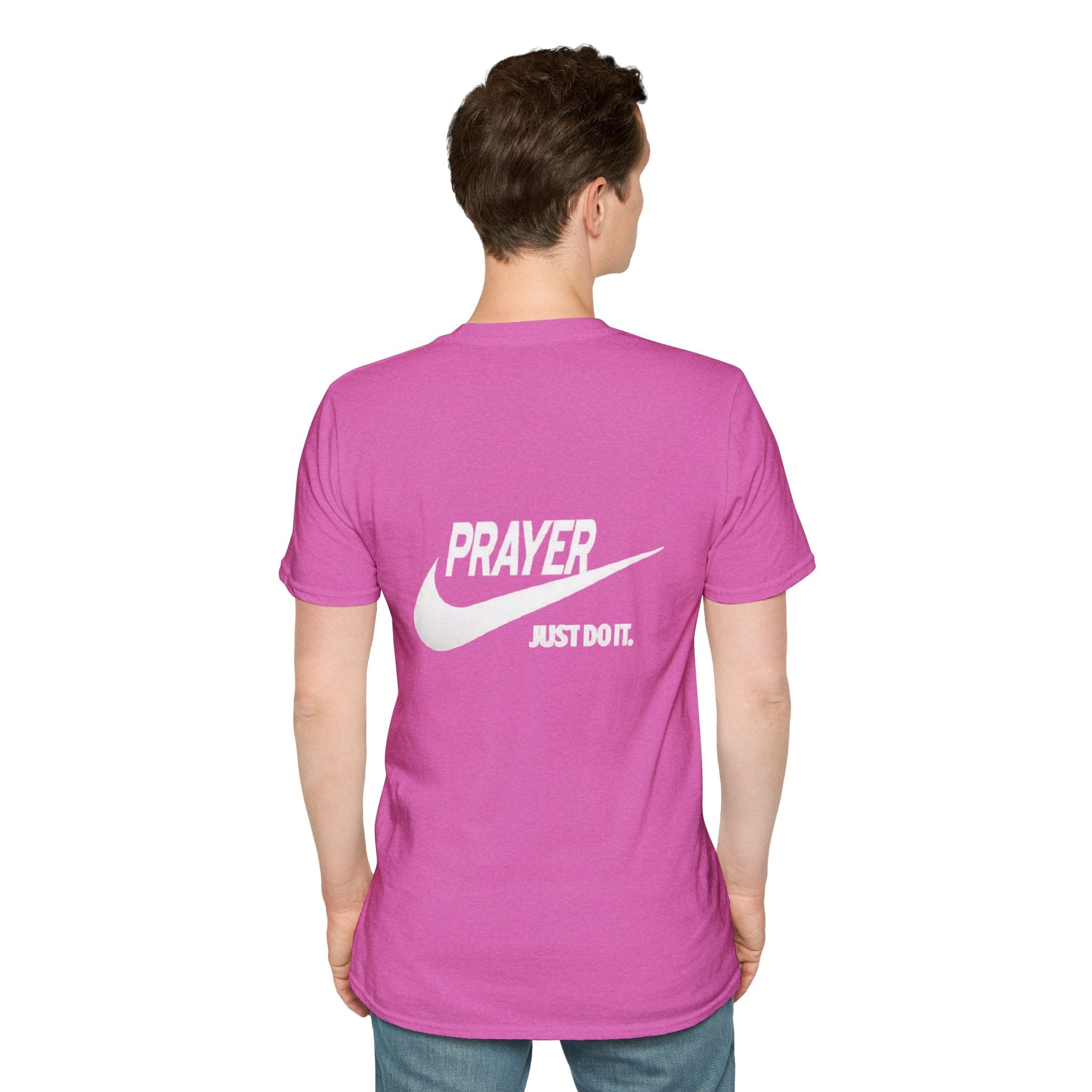 Prayer Just Do It T-shirt - Funny Christian Nike Parody T-shirt - Faith Gear Printify