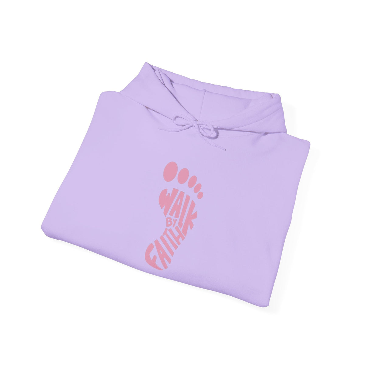 Walk By Faith Footprint Hoodie Printify