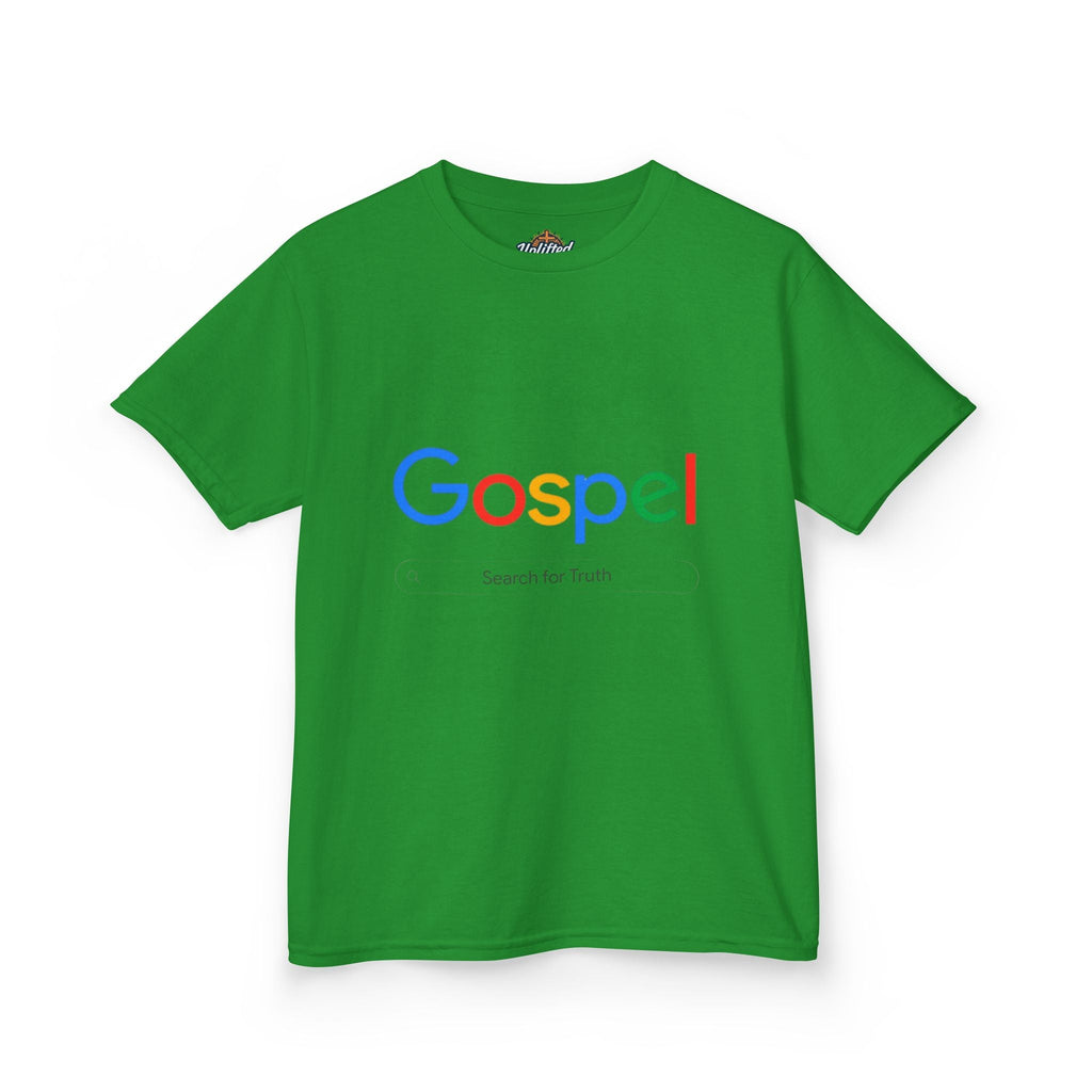 Kids Tee — "Gospel" Colorful Search-Style Logo Printify