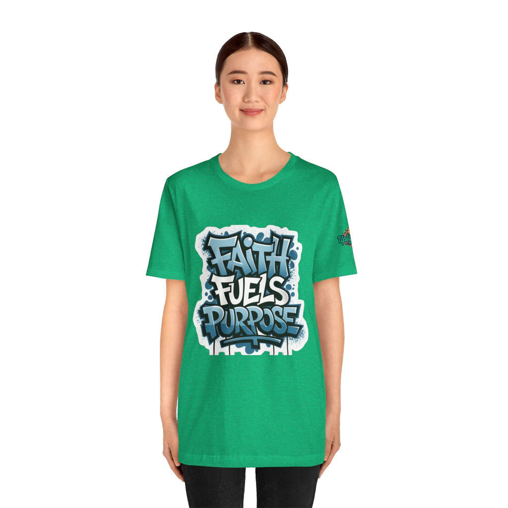 Faith Fuels Purpose T-shirt – Inspirational Christian T-shirt for Divine Drive & Unstoppable Belief Printify