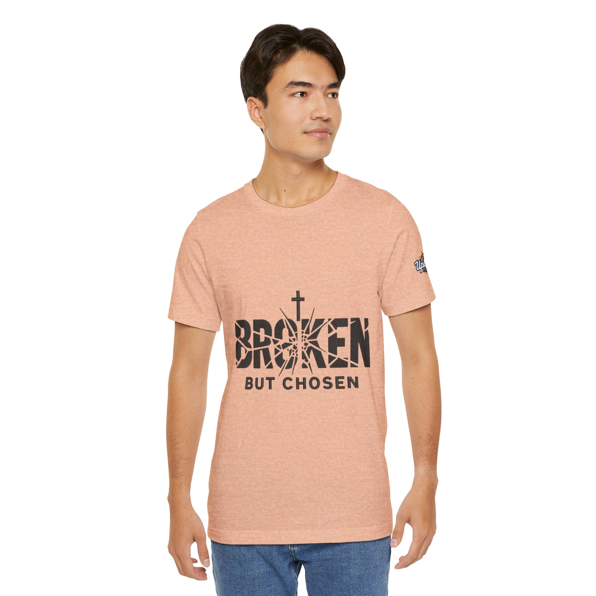 Broken But Chosen T-Shirt — Inspirational Faith Graphic Tee Printify