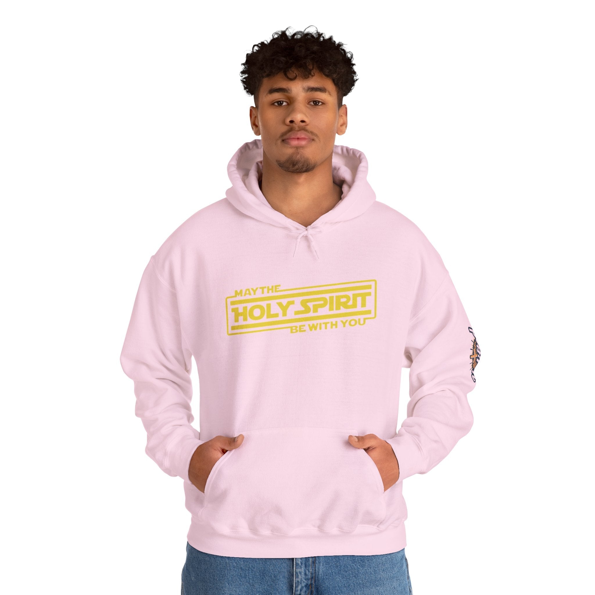 May the Holy Spirit Be With You Hoodie - Christian Star Wars Parody Hoodie Printify