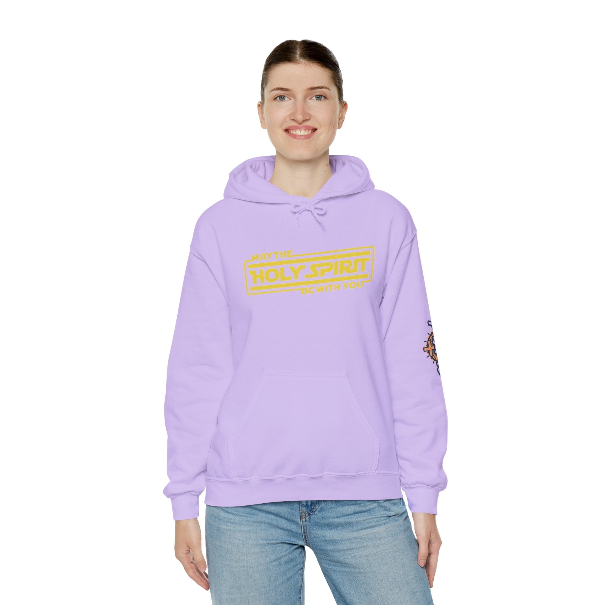 May the Holy Spirit Be With You Hoodie - Christian Star Wars Parody Hoodie Printify