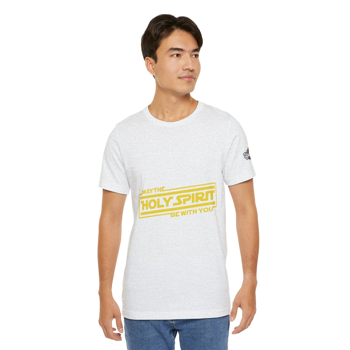 May the Holy Spirit Be With You T-shirt - Christian Star Wars Parody T-shirt Printify