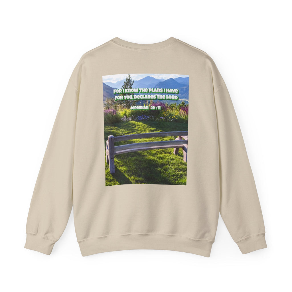 Bible Verse Unisex Heavy Blend™ Crewneck Sweatshirt -  Jeremiah 29 : 11 Printify