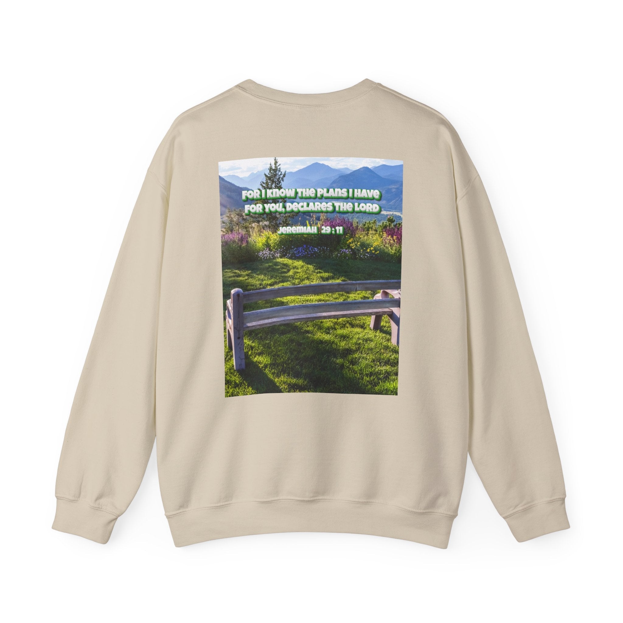 Bible Verse Unisex Heavy Blend™ Crewneck Sweatshirt -  Jeremiah 29 : 11 Printify