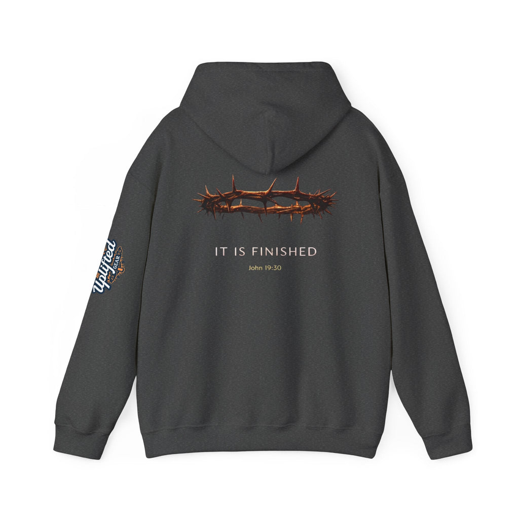 It Is Finished Crown of Thorns Hoodie — Christian John 19:30 Faith Hoodie Printify