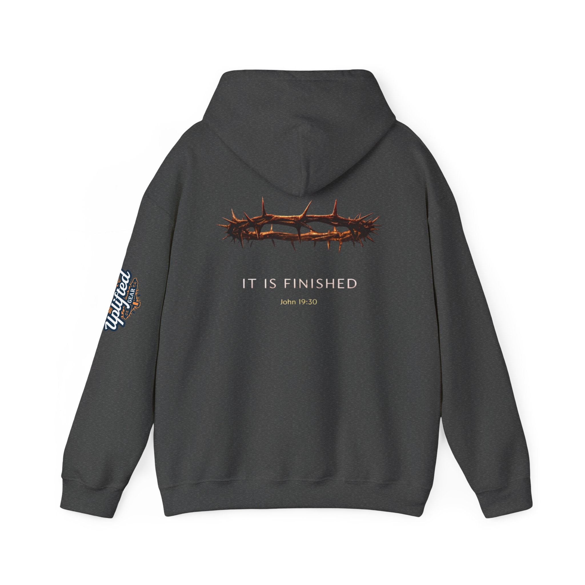 It Is Finished Crown of Thorns Hoodie — Christian John 19:30 Faith Hoodie Printify