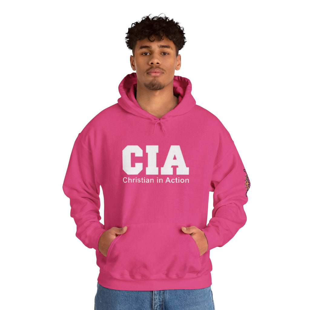 CIA Christian in Action Hoodie - Funny Faith Parody Hoodie - Mission Ready Apparel Printify