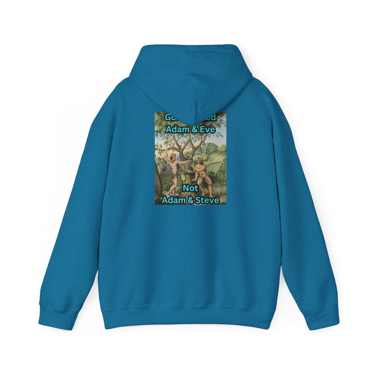 God Created Adam and Eve Hoodie – Biblical Truth Christian Hoodie for Unshakable Faith Printify