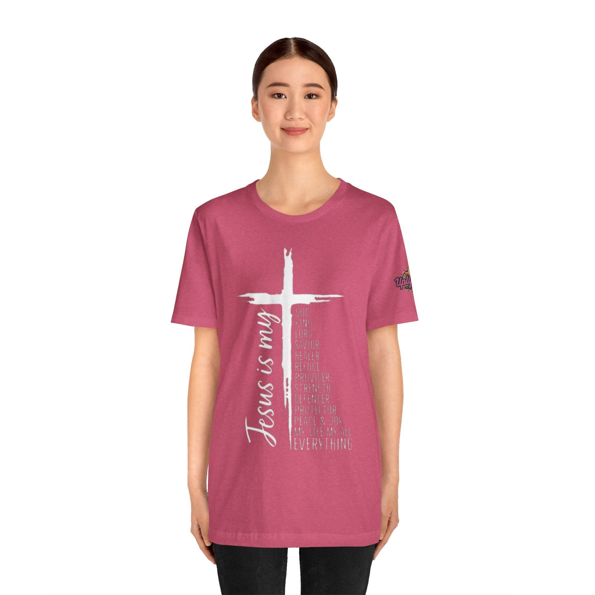 Jesus Is My Everything T-shirt – Cross List God King Lord Savior Christian T-shirt for Total Surrender Faith Printify