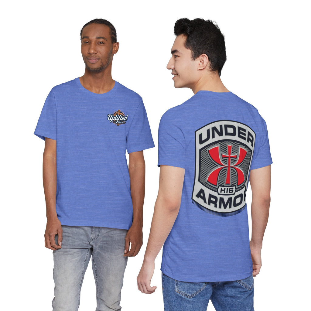 Under HIS Armor Christian T-Shirt — Faith-Inspired Under Armour Style Printify