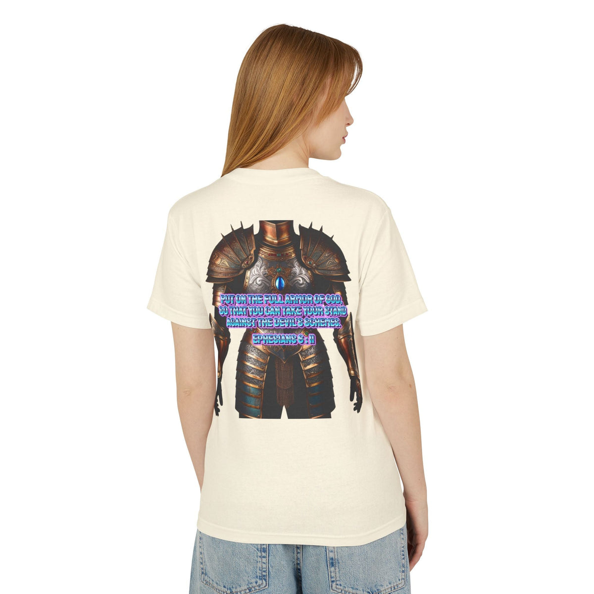 Bible Verse Tee - Ephesians 6:11 Put on the Armor of God Unisex Shirt Printify