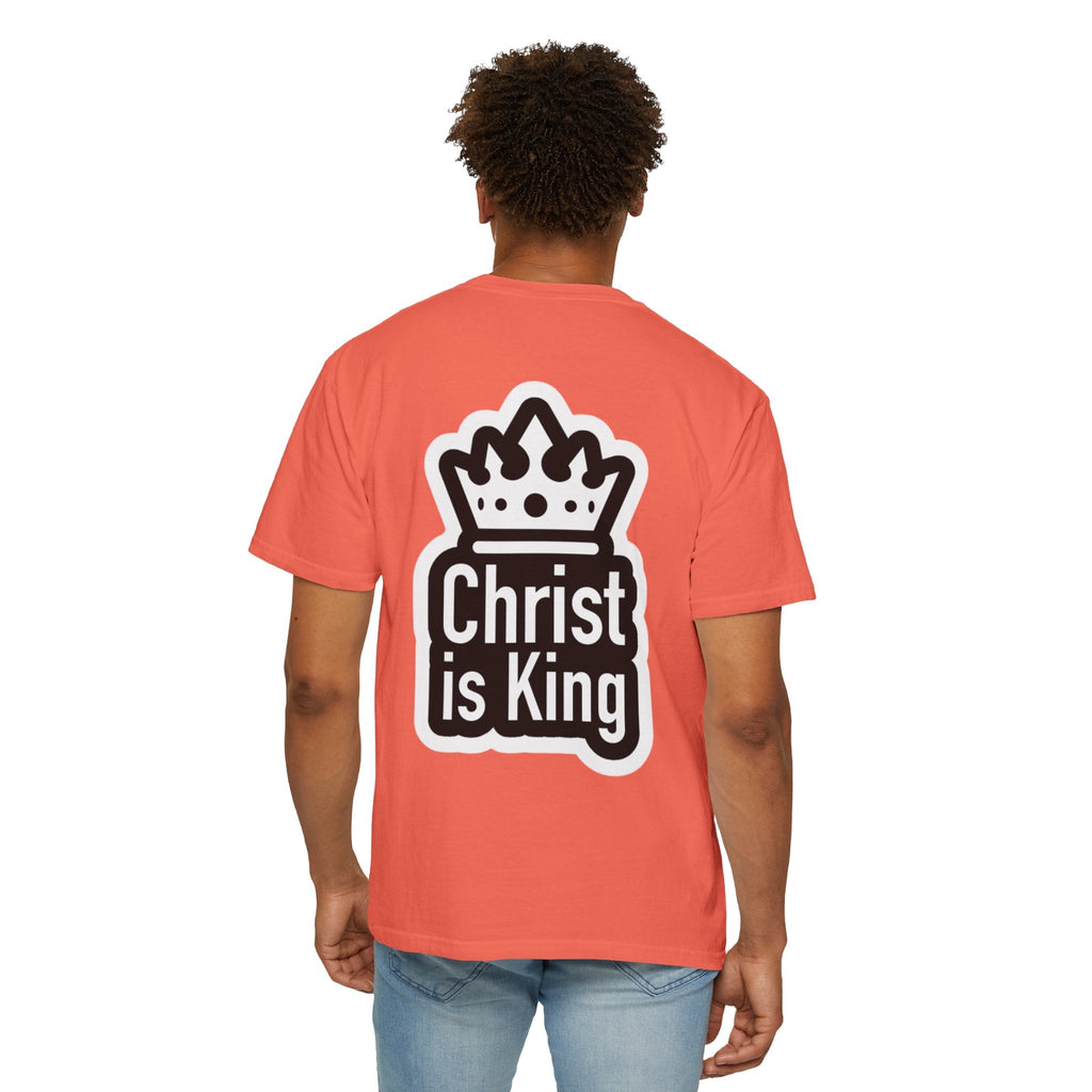 Christ is King T-Shirt – Bold Crown & Cross Christian Tee for Unashamed Faith Printify