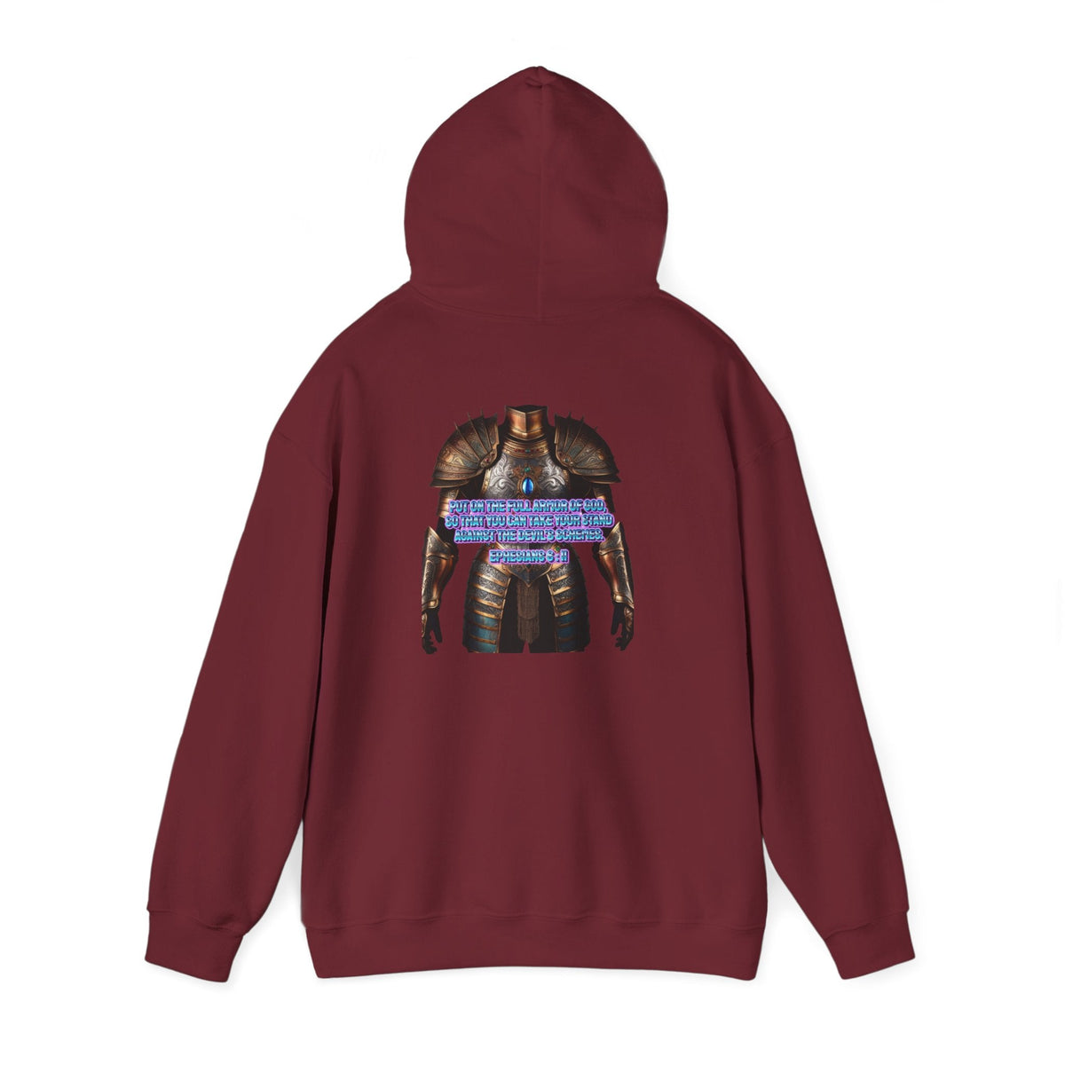 Religious Graphic Armor Of God Design - Unisex Heavy Blend™ Hooded Sweatshirt Printify