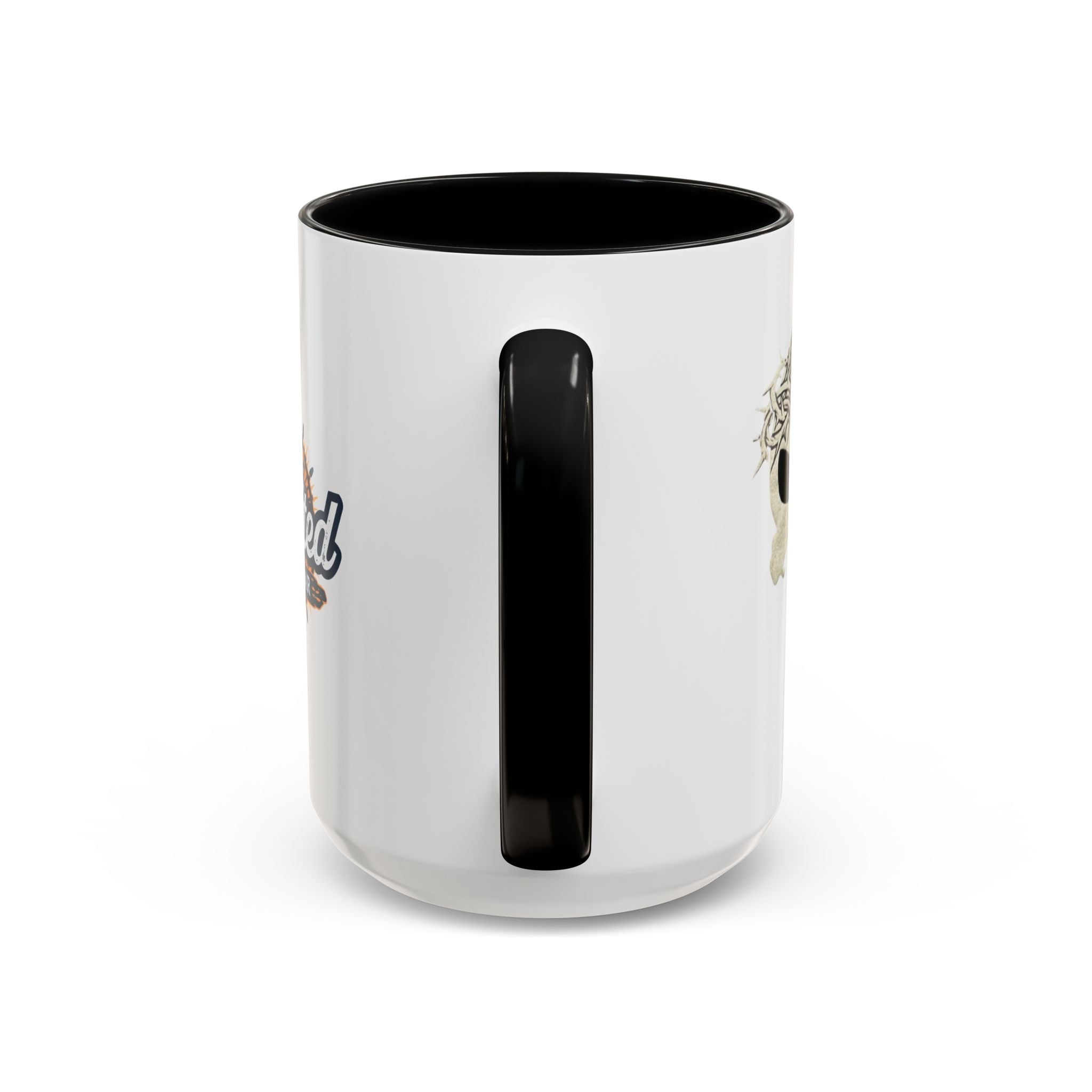 Christian Skull Coffee Mug — Crown of Thorns “Warrior Faith” (11/15 oz) Printify