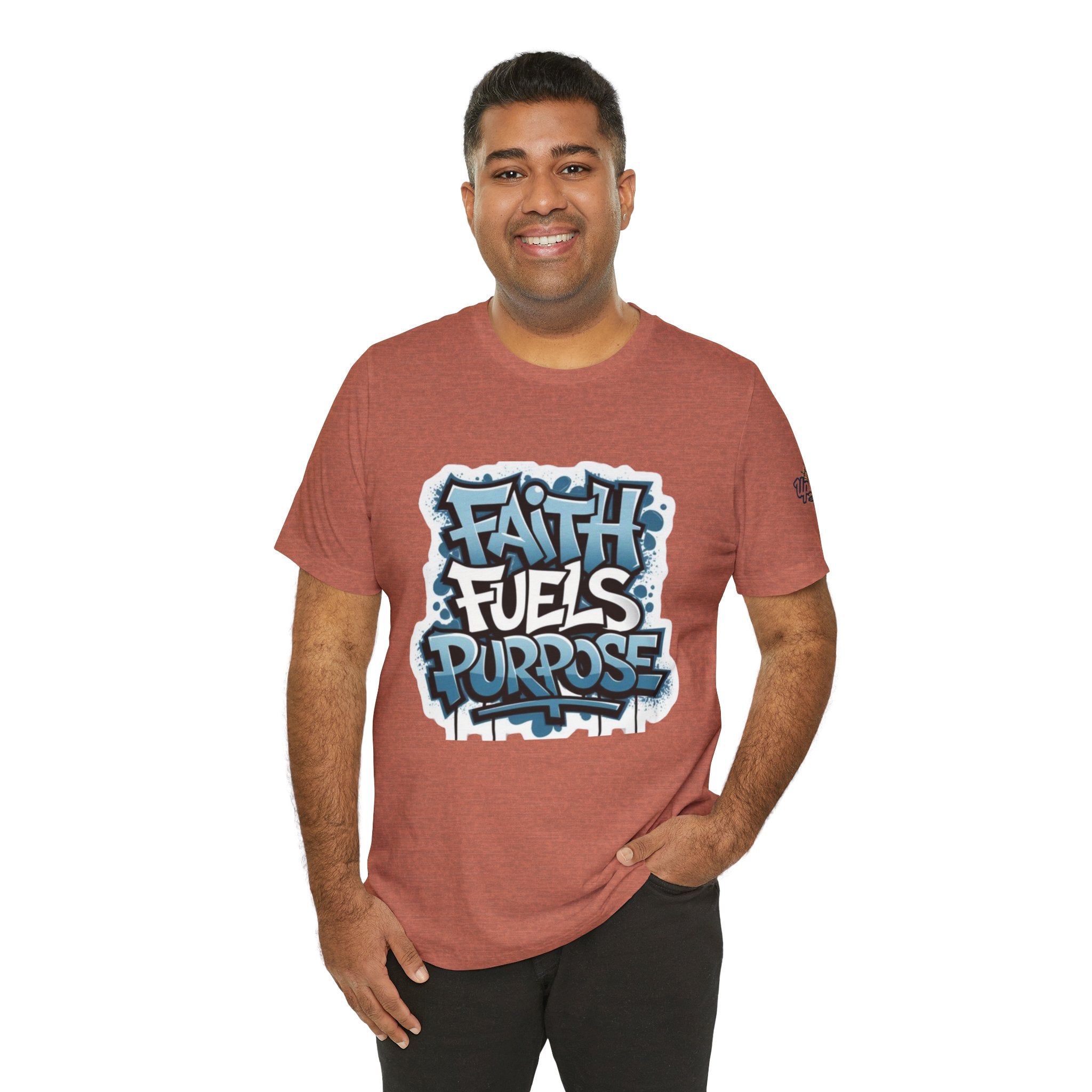 Faith Fuels Purpose T-shirt – Inspirational Christian T-shirt for Divine Drive & Unstoppable Belief Printify