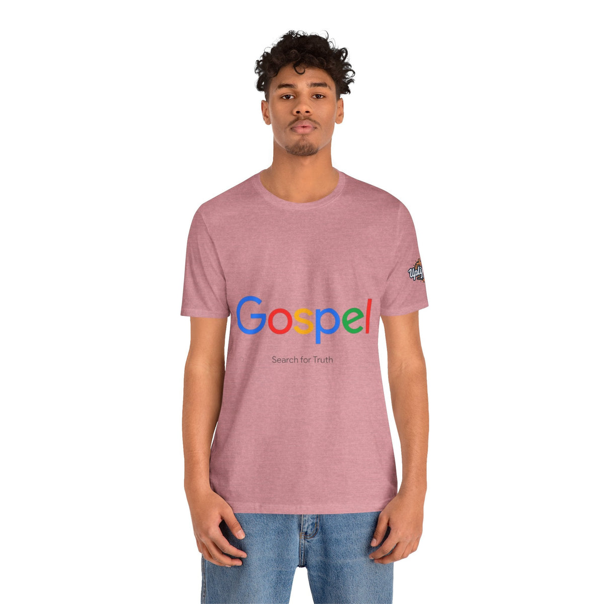 Gospel Graphic Tee — "Gospel" Colorful Logo Christian T-Shirt Printify