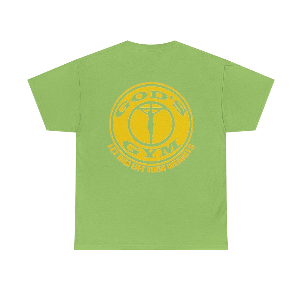 God's Gym T-Shirt — "Let Him Lift Your Weights" Christian Fitness Tee Printify