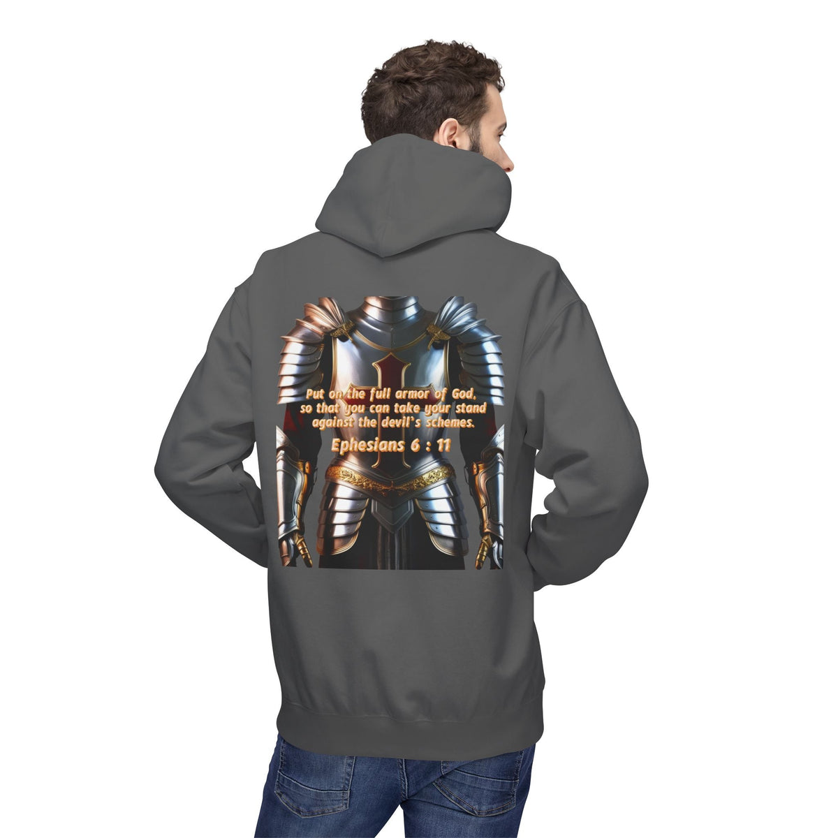 Hoodie - Ephesians 6:11 Bible Verse Religious Design Printify
