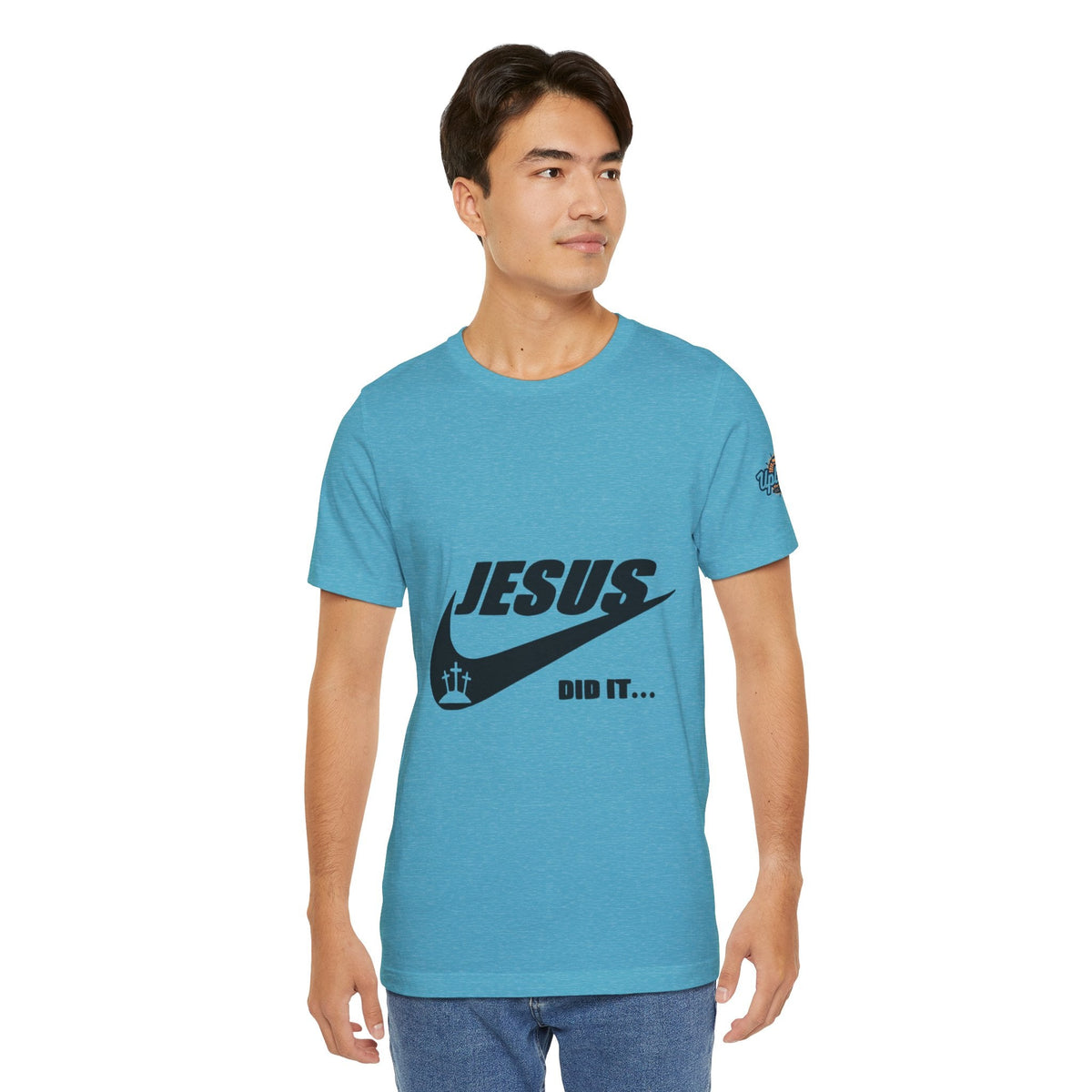 Jesus Did It T-shirt - Funny Christian Parody T-shirt - Faith & Victory Apparel Printify