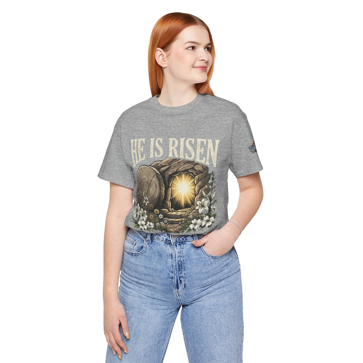 He Is Risen T-Shirt — Jesus Christ Resurrection Easter Tee Printify