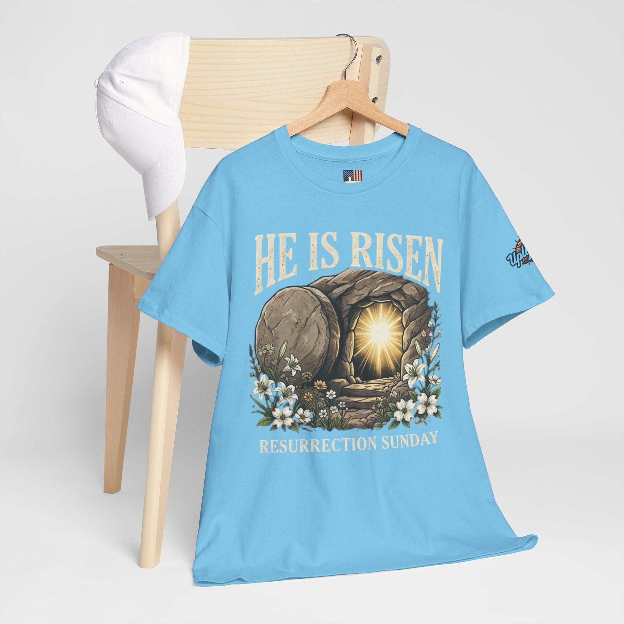 He Is Risen T-Shirt — Jesus Christ Resurrection Easter Tee Printify