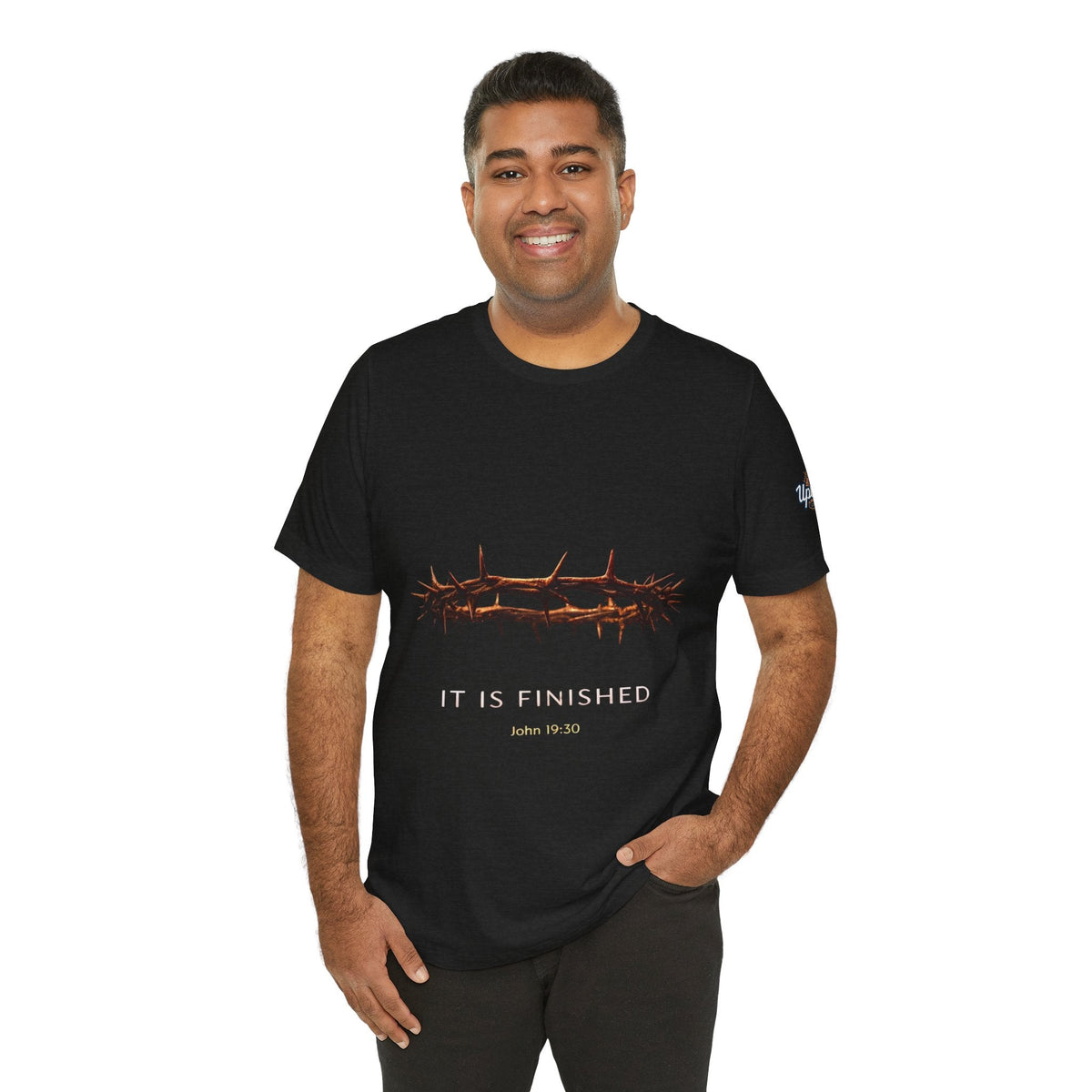 It Is Finished Crown of Thorns Tee — Christian John 19:30 Faith Shirt Printify