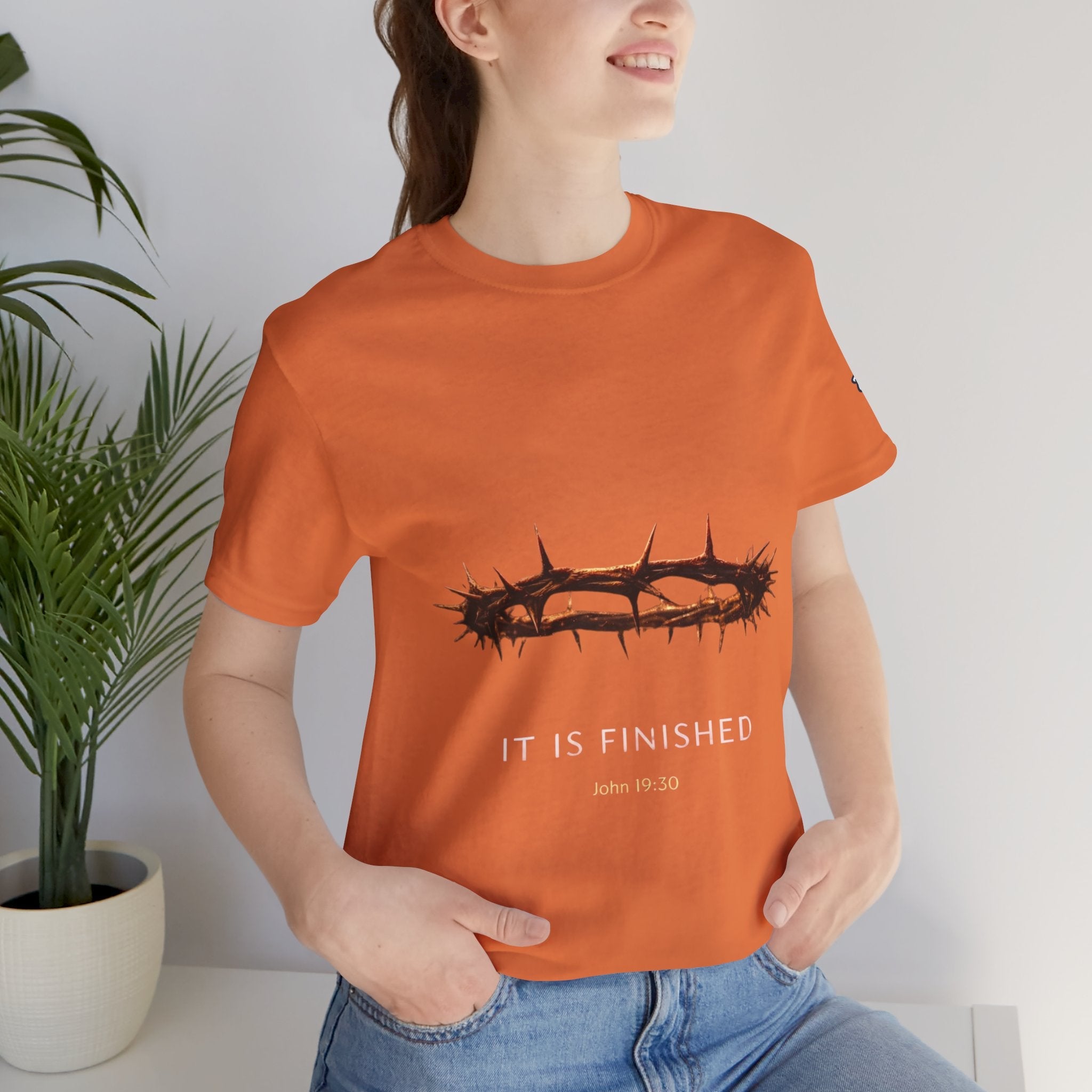 It Is Finished Crown of Thorns Tee — Christian John 19:30 Faith Shirt Printify