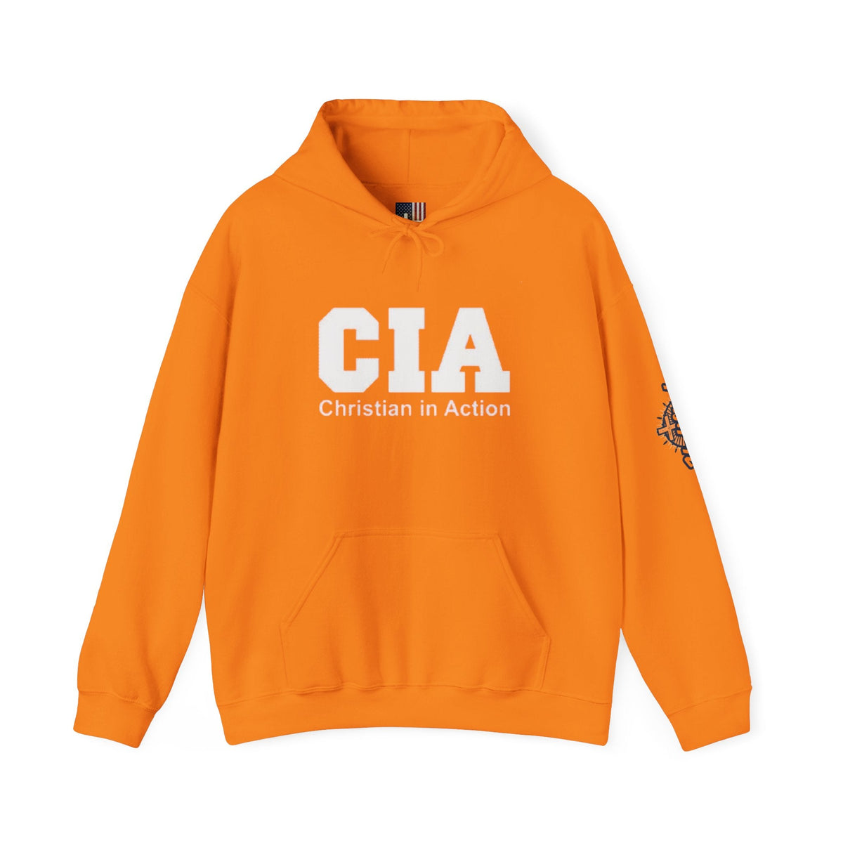 CIA Christian in Action Hoodie - Funny Faith Parody Hoodie - Mission Ready Apparel Printify