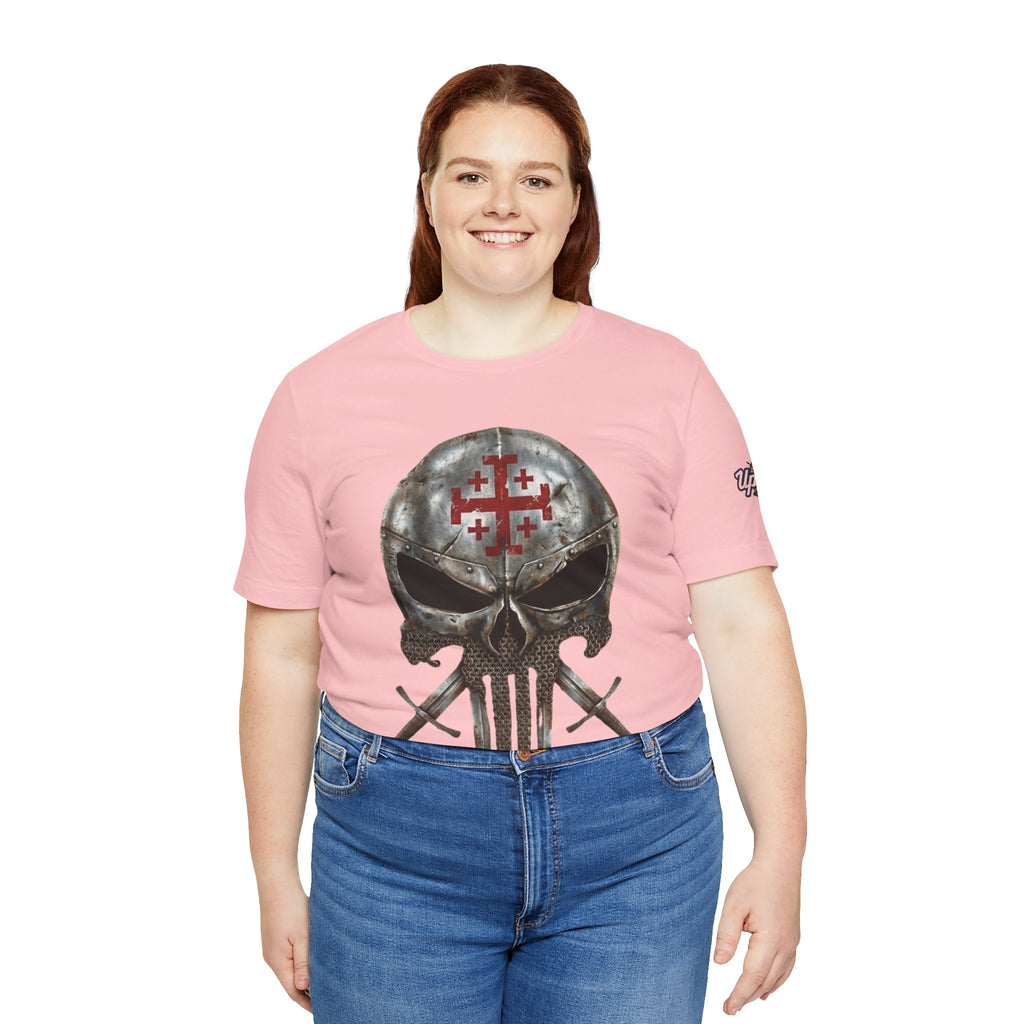 Crusader Knight Christian Skull T-shirt - Warrior Armor of God T-shirt Printify