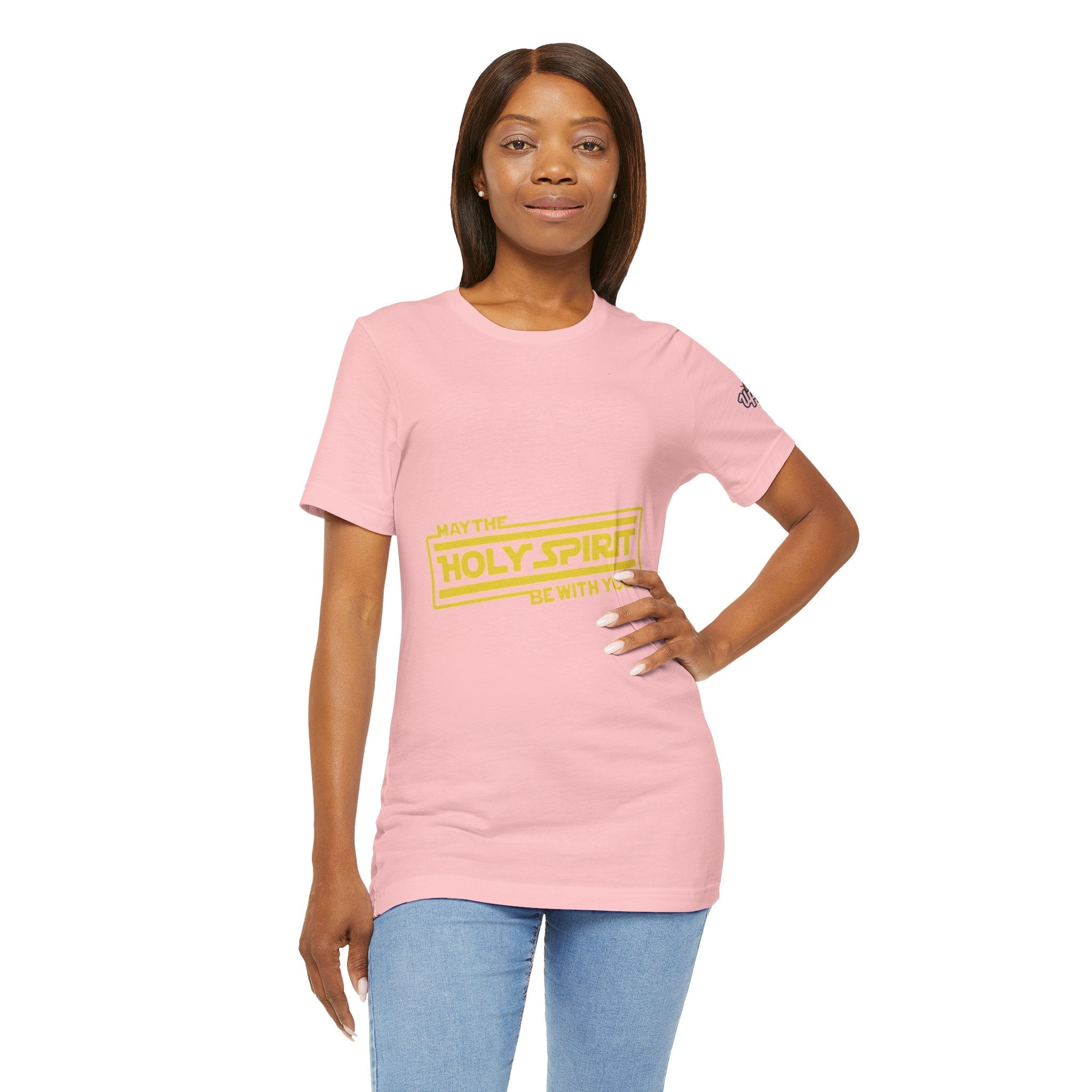 May the Holy Spirit Be With You T-shirt - Christian Star Wars Parody T-shirt Printify