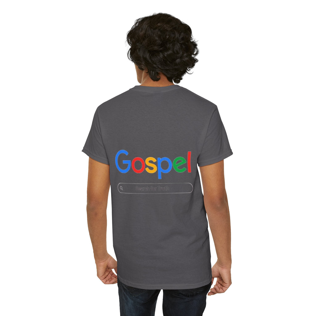 Gospel Graphic Tee — "Gospel" Colorful Logo Christian T-Shirt Printify