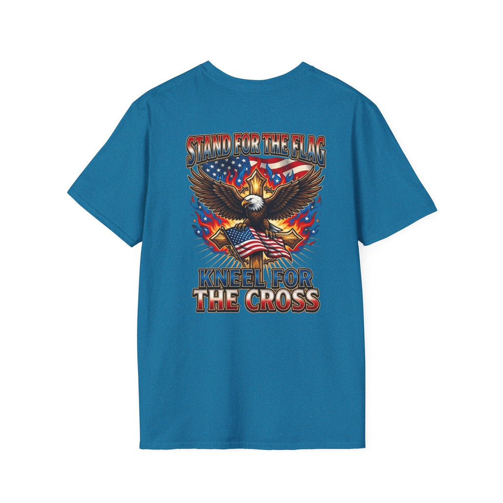 Stand for the Flag Kneel for the Cross T-shirt | Patriotic Eagle T-shirt Printify