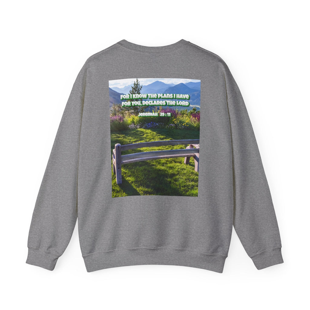 Bible Verse Unisex Heavy Blend™ Crewneck Sweatshirt -  Jeremiah 29 : 11 Printify