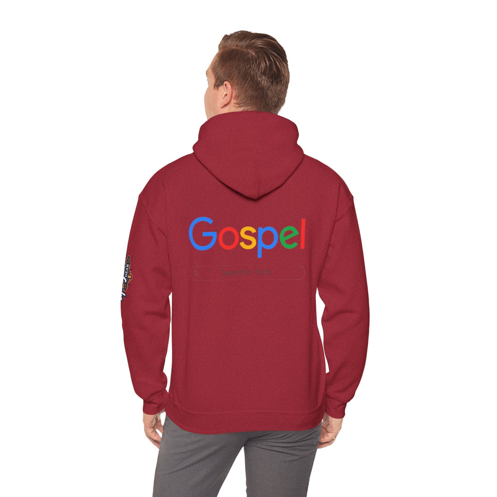 Gospel Hoodie — "Search for Truth" Christian Faith Pullover Printify