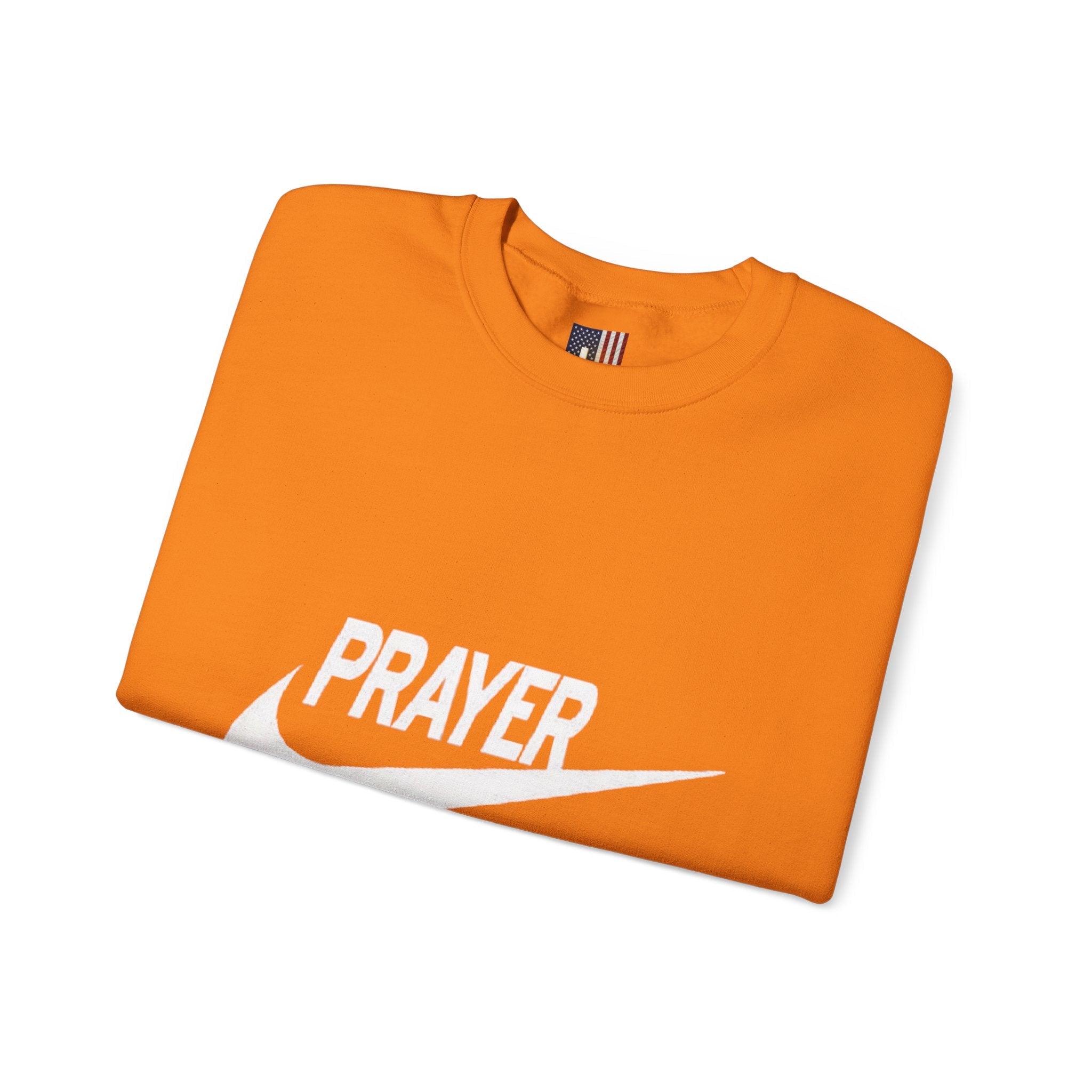 Prayer Just Do It Sweatshirt - Funny Christian Nike Parody Sweatshirt - Faith Gear Printify