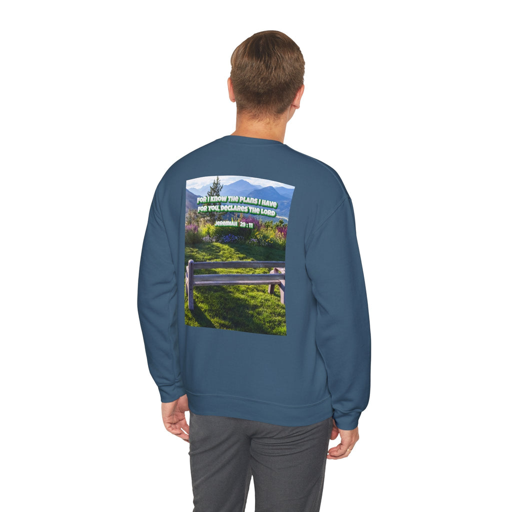 Bible Verse Unisex Heavy Blend™ Crewneck Sweatshirt -  Jeremiah 29 : 11 Printify