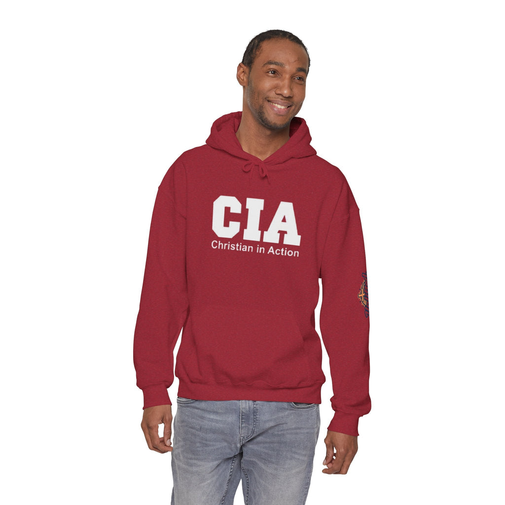 CIA Christian in Action Hoodie - Funny Faith Parody Hoodie - Mission Ready Apparel Printify