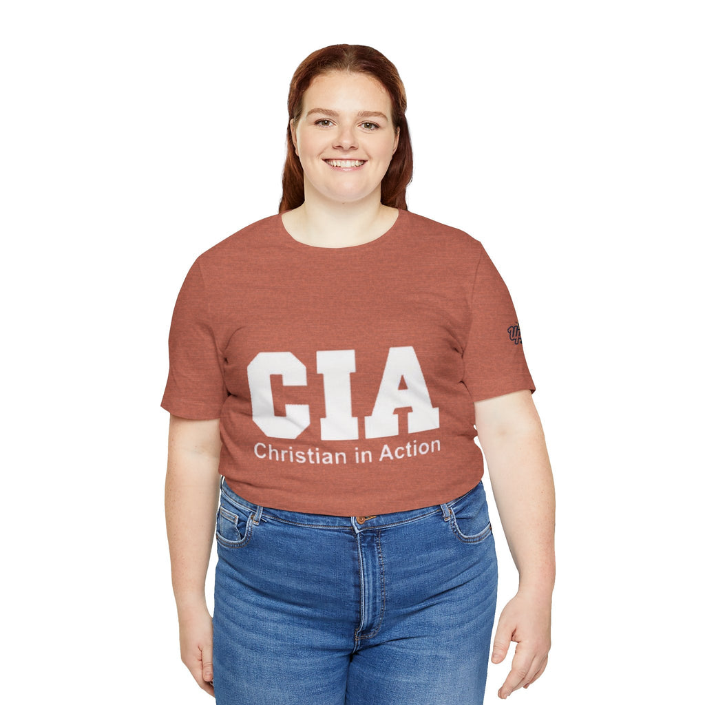CIA Christian in Action T-shirt - Funny Faith Parody T-shirt - Mission Ready Apparel Printify