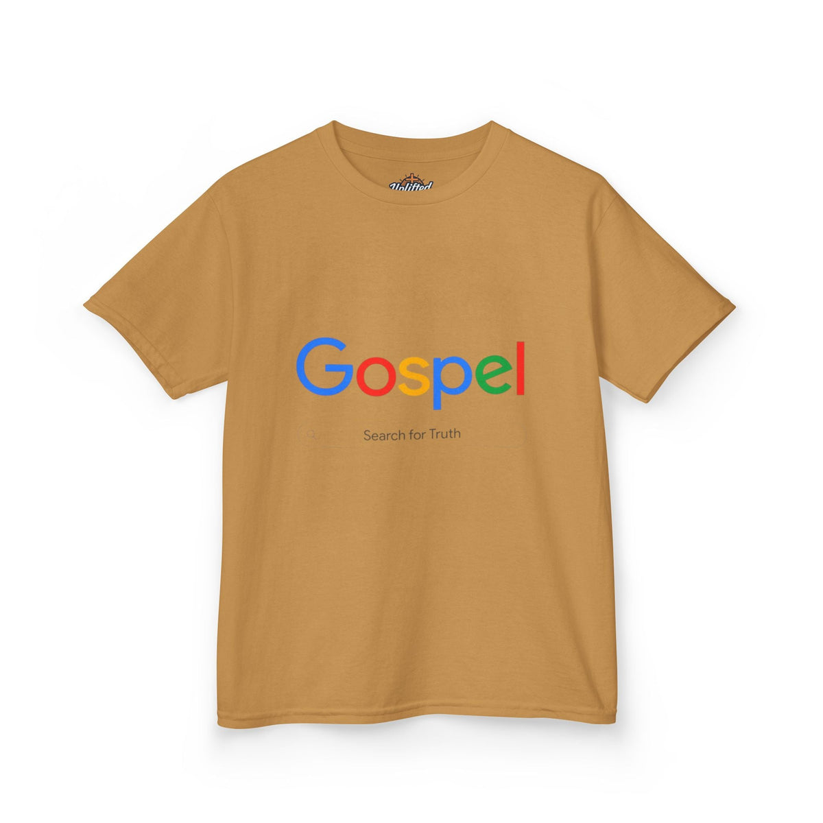 Kids Tee — "Gospel" Colorful Search-Style Logo Printify
