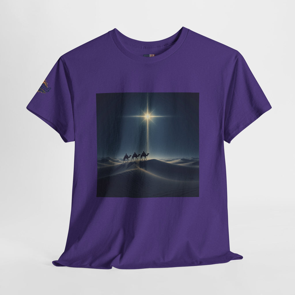 3 Wise Men T-shirt – Magi Camels Nativity Journey Christian Christmas T-shirt for Epiphany Faith & Holy Night Printify