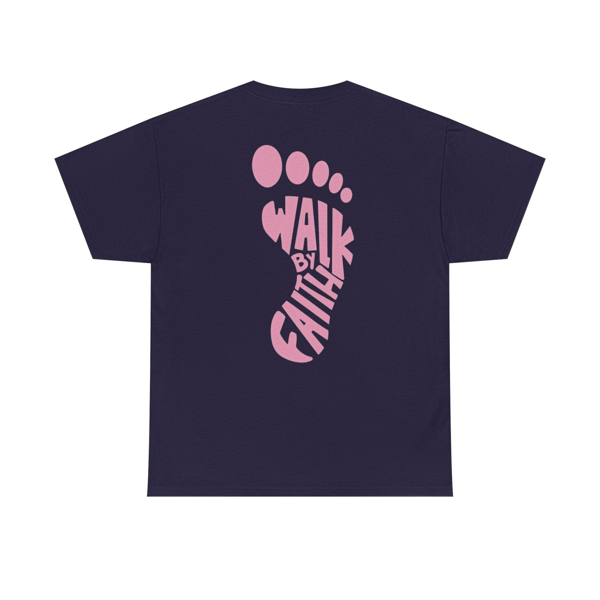 Walk By Faith Footprint T-Shirt Printify