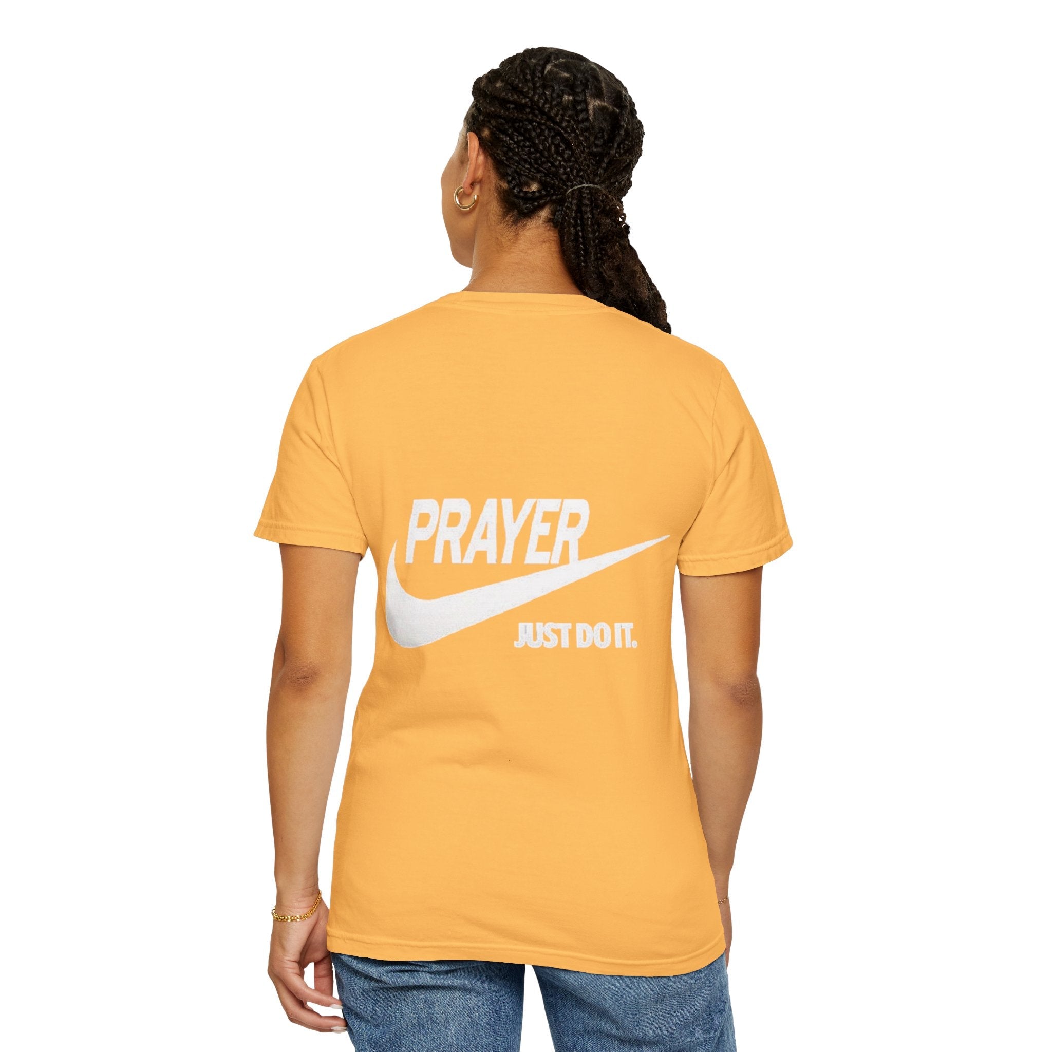 Prayer Just Do It T-shirt - Funny Christian Nike Parody T-shirt - Faith Gear Printify