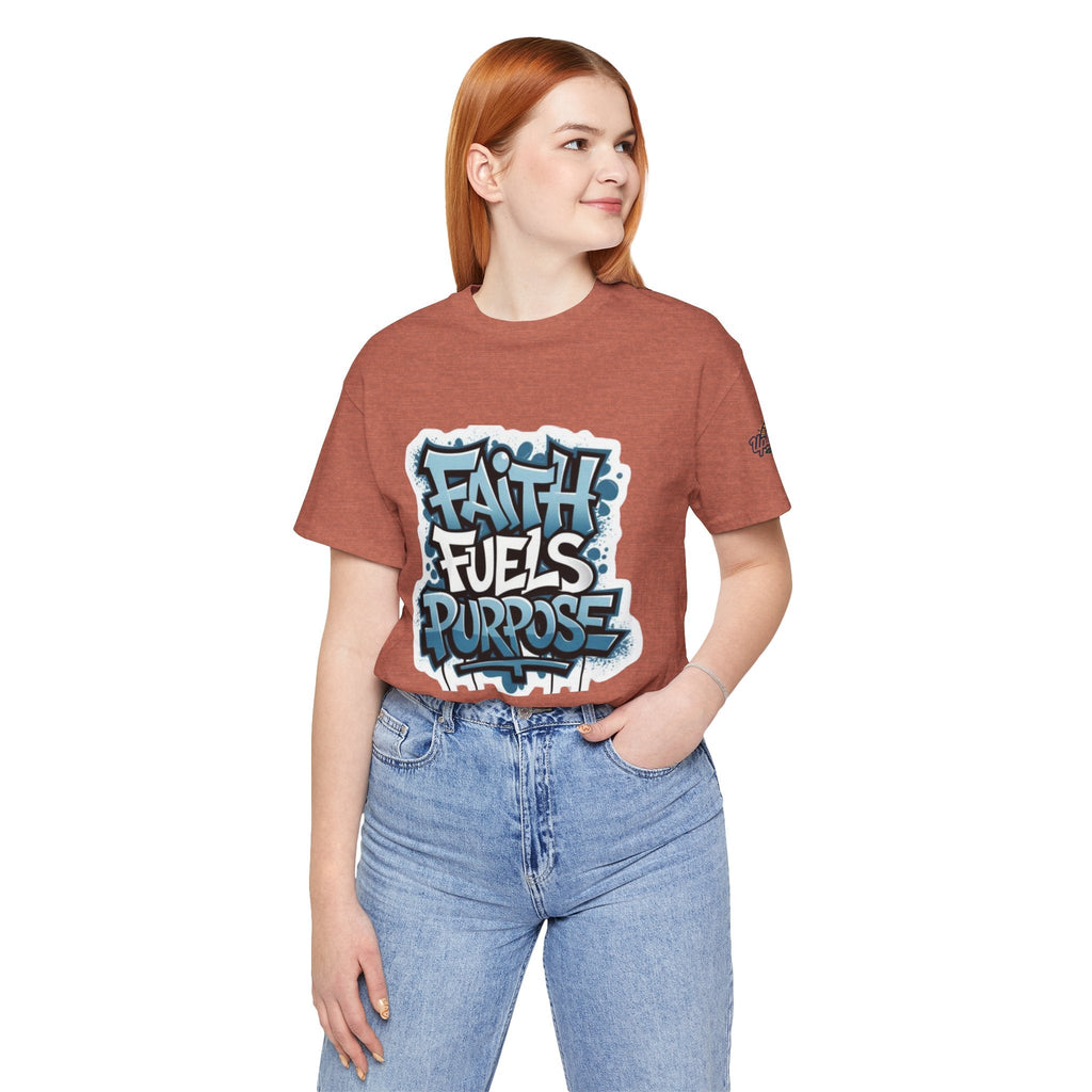Faith Fuels Purpose T-shirt – Inspirational Christian T-shirt for Divine Drive & Unstoppable Belief Printify